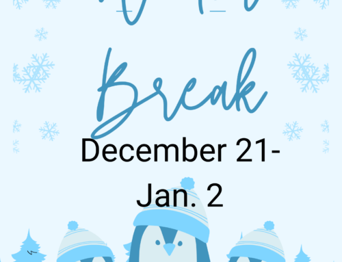 Winter Break December 21-Jan. 2